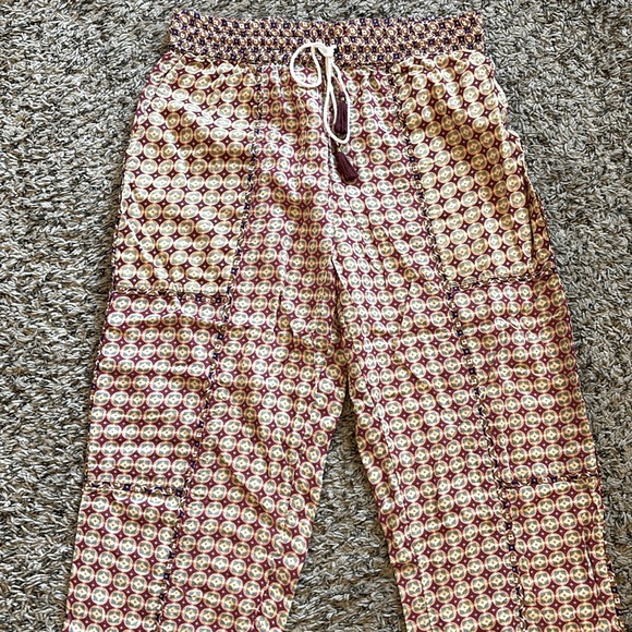 Anthropologie Doria Geometric Print Sleep Trouser Pants Women's Size XS - Picture 5 of 11